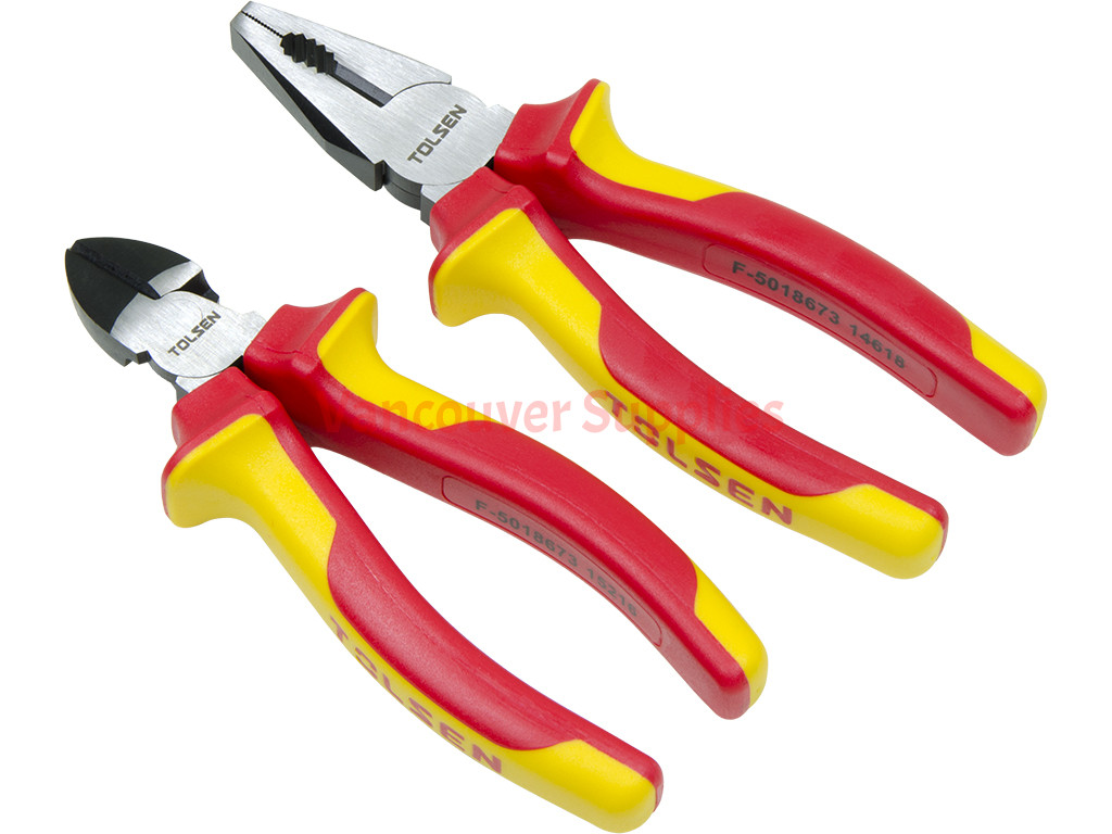 Vde screwdriver and shop plier set